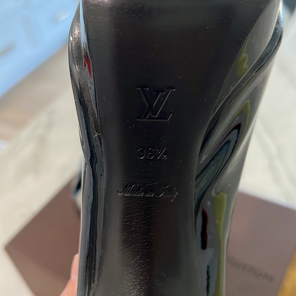 Louis Vuitton Patent Pep Toe Heels - Picture 7 of 8